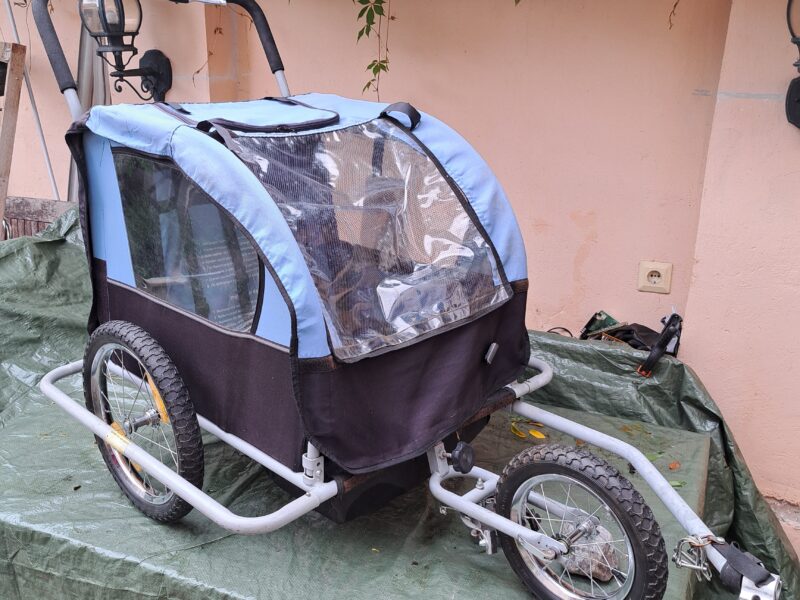 Fahrrad-Anhänger für 2 Kinder