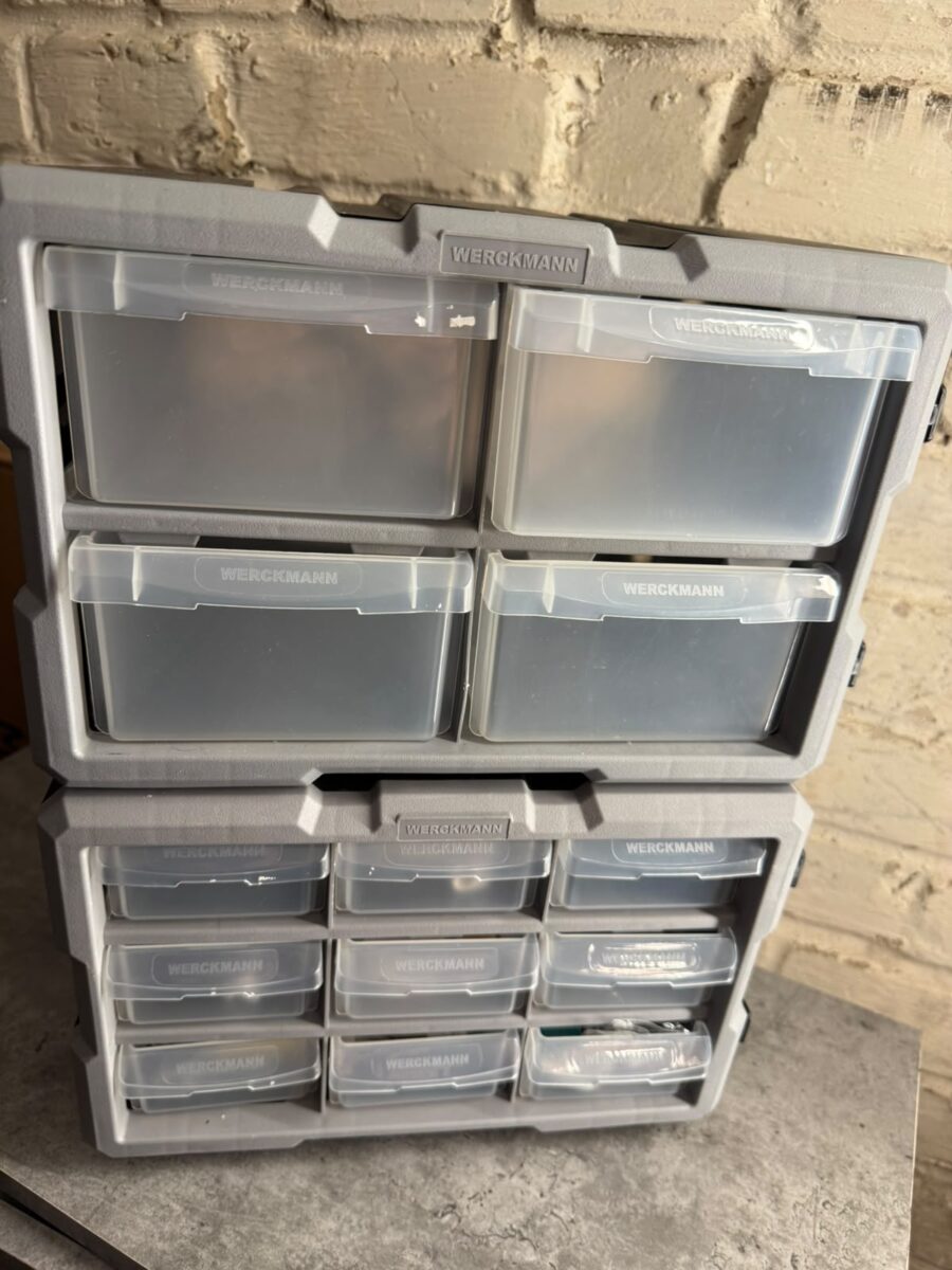 Werckmann Kleinteilemagazin / Sortierboxen für Werkstatt 2er Set