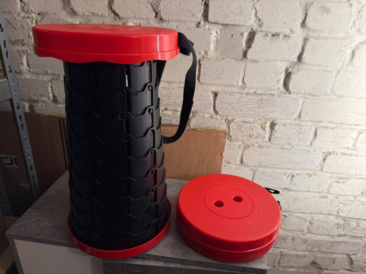 2x Teleskop Klapphocker / Campinghocker Höhenverstellbar